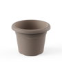 Plastiken Maceta ronde taupe 22 cm