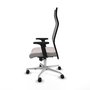 Piqueras y Crespo Chaise de Bureau Albacete avec mécanisme synchro, Blanc et Noir
