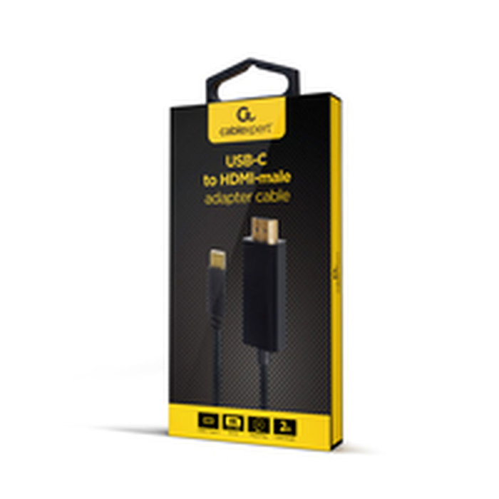 Adaptateur USB C vers HDMI GEMBIRD A-CM-HDMIM-01 2 m Adaptateur USB C vers HDMI GEMBIRD A-CM-HDMIM-01 2 m