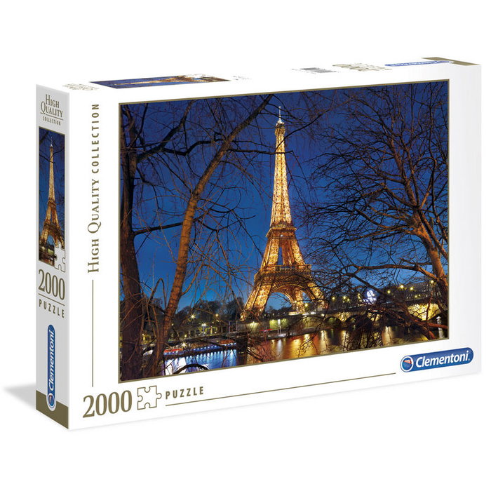 Clementoni Puzzle 2000 pièces : Tour Eiffel illuminée