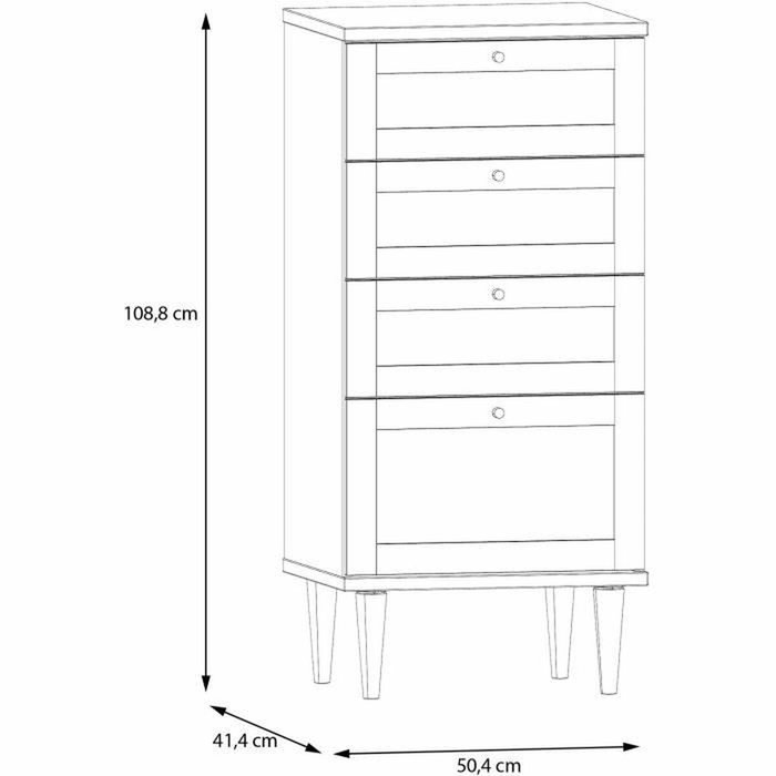 Commode Beige 50,4 x 41,4 x 108,8 cm