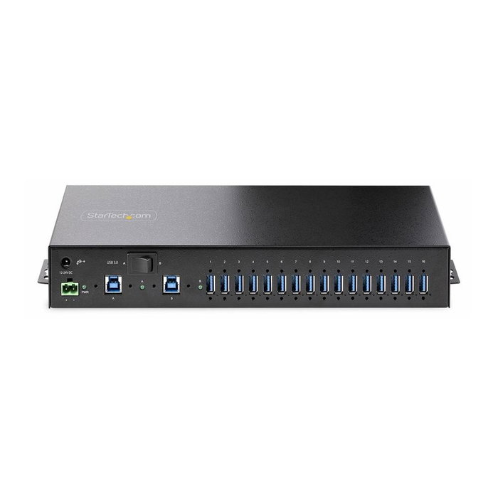 Startech.com Hub Industriel USB 3.0 16 Ports 5 Gbps Boîtier Métallique Startech.com Hub Industriel USB 3.0 16 Ports 5 Gbps Boîtier Métallique