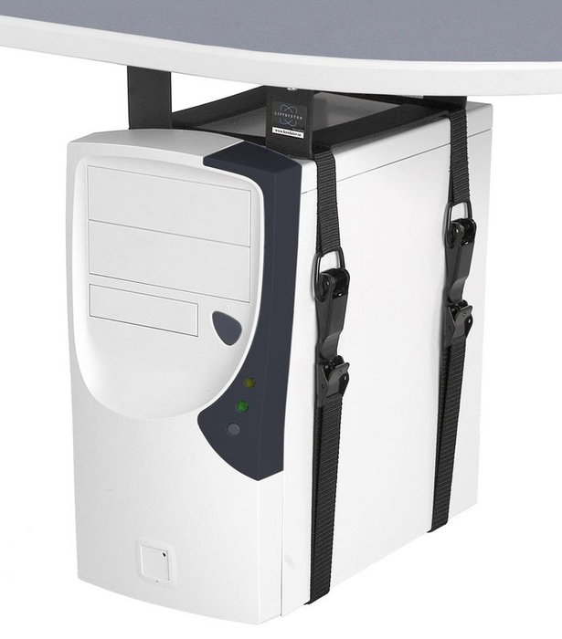 Forming Function LiftFix CPU-holder avec espaceur de 60 mm - Support pour PC sous bureau noir, libère l'espace et réduit les nuisances sonores Forming Function LiftFix CPU-holder avec espaceur de 60 mm - Support pour PC sous bureau noir, libère l'espace et réduit les nuisances sonores