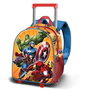 Karactermania Les Vengadores Attack - Mochila 3D à roulettes pour enfant, avec relief, 2 poches latérales - 26 x 13 x 34 cm