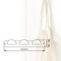 GSC Evolution Percha en acier inoxydable avec triple pommeau ABS blanc 420x50mm
