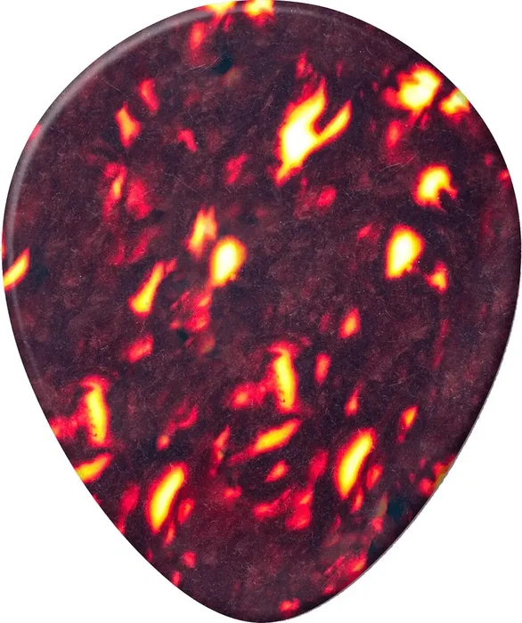 DUNLOP Pack de 72 Médiators Genuine Celluloid Teardrop Shell - Heavy