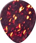 DUNLOP Pack de 72 Médiators Genuine Celluloid Teardrop Shell - Heavy