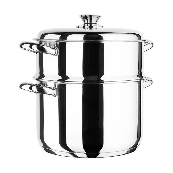 Inoxibar Ensemble cuisson vapeur - Marmite et cuiseur en acier inoxydable Inoxibar Ensemble cuisson vapeur - Marmite et cuiseur en acier inoxydable