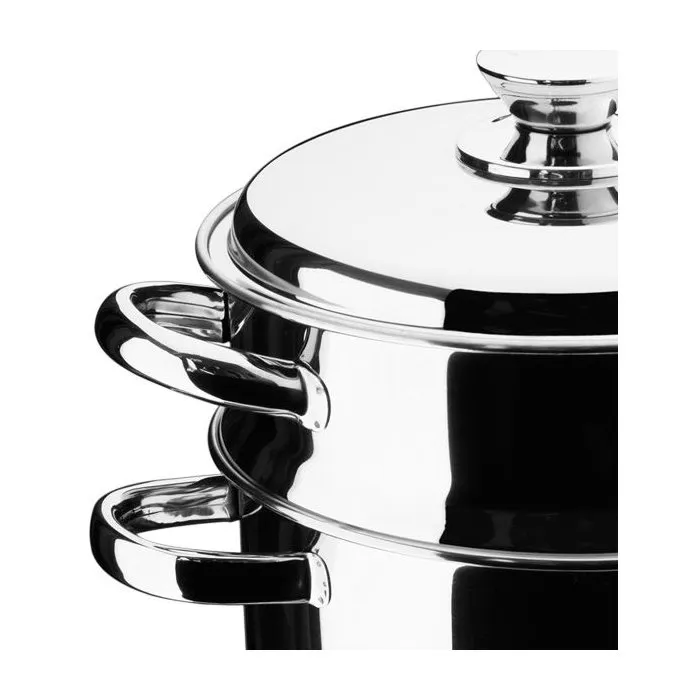 Inoxibar Ensemble cuisson vapeur - Marmite et cuiseur en acier inoxydable Inoxibar Ensemble cuisson vapeur - Marmite et cuiseur en acier inoxydable