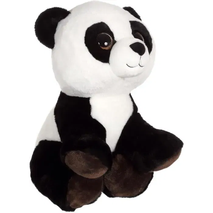 Gipsy - Panda 40 cm en peluche, Puppy Eyes Pets, yeux brillants expressifs, lavable à la main