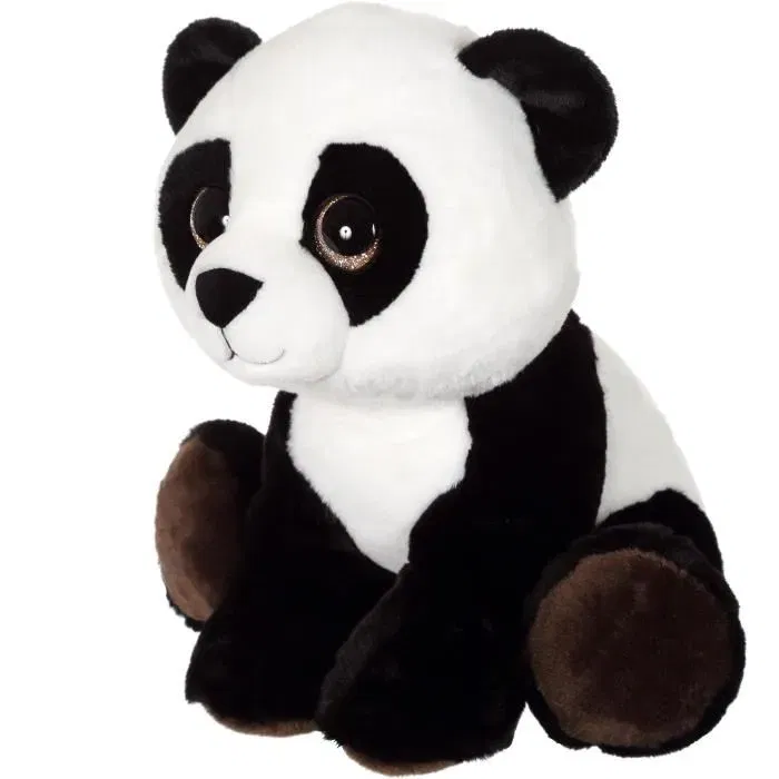 Gipsy - Panda 40 cm en peluche, Puppy Eyes Pets, yeux brillants expressifs, lavable à la main