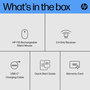 HP 710 Souris Sans Fil Rechargeable Silencieuse - 6 Boutons Programmable, Autonomie 90 Jours, Ambidextre, Bluetooth 5.3/Dongle USB 2.4 GHz, Compatible Mac/Windows/Chrome