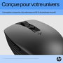 HP 710 Souris Sans Fil Rechargeable Silencieuse - 6 Boutons Programmable, Autonomie 90 Jours, Ambidextre, Bluetooth 5.3/Dongle USB 2.4 GHz, Compatible Mac/Windows/Chrome