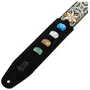 Levy's Sangle Vintage Hootenanny Series 2" avec Support pour Médiators - Jaune et Blanc