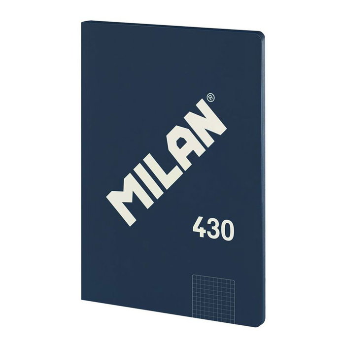Cahier Milan 1918 Blue marine A4 à carreaux Cahier Milan 1918 Blue marine A4 à carreaux