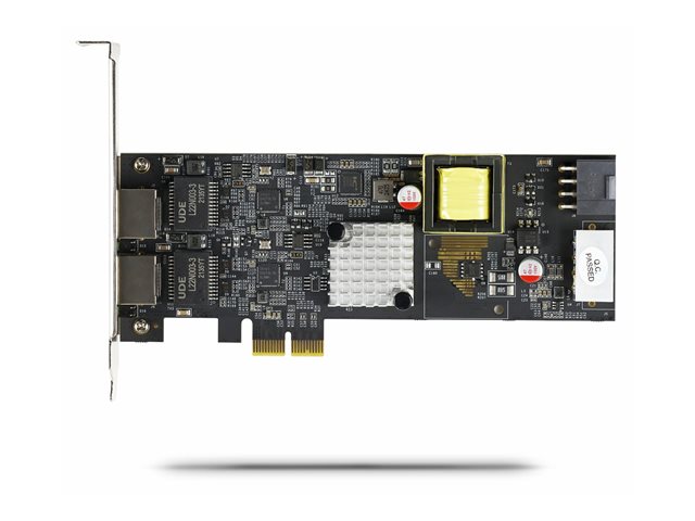 Startech PR22 Grip - Carte Réseau PCIe 2 ports 2.5GbE PoE Intel I225-V, RJ45