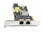 Startech PR22 Grip - Carte Réseau PCIe 2 ports 2.5GbE PoE Intel I225-V, RJ45