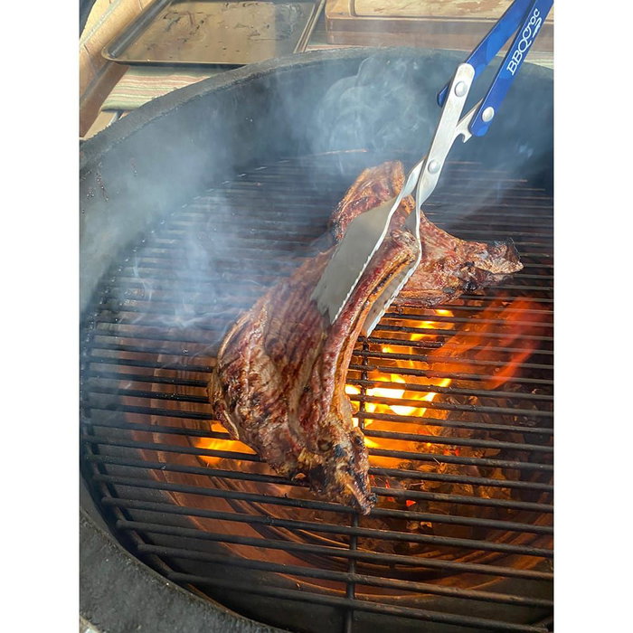 Massó Pinces à griller en acier inoxydable 46,5 cm pour barbecue Massó Pinces à griller en acier inoxydable 46,5 cm pour barbecue