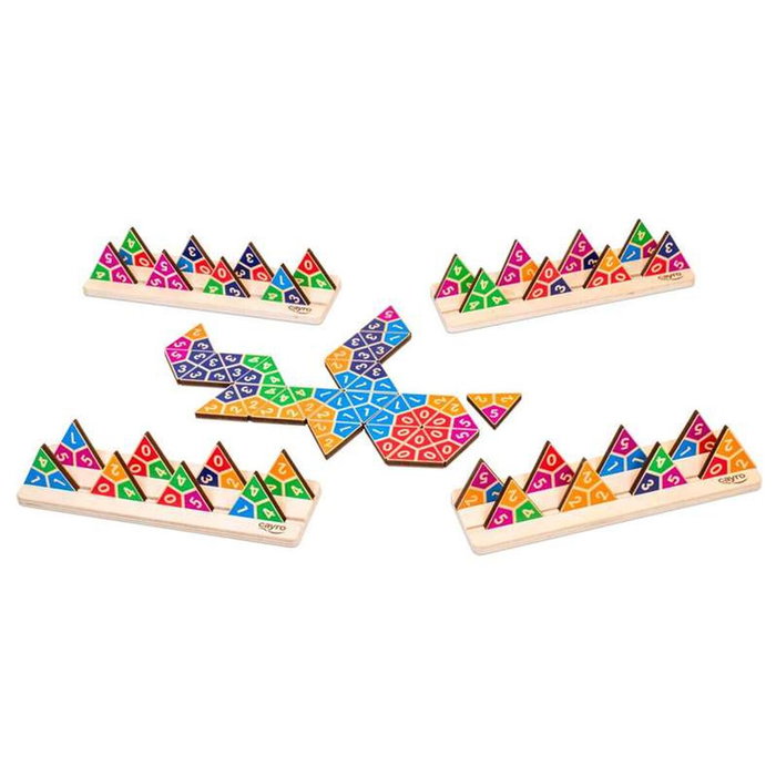 Cayro Domino Triangular Travel Metal Box Cayro Domino Triangular Travel Metal Box