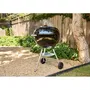 Weber Compact Kettle - Barbecue à Charbon Ø57 cm, Acier Émaillé, Grille de Cuisson Acier Chromé, Clapet d'Aération, 9 Couverts, Noir