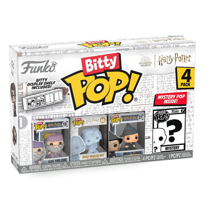 Funko Pack de 4 figurines Bitty POP! Harry Potter Dumbledore 2,5 cm