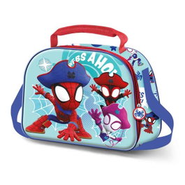 Karactermania Sac repas isotherme Spiderman design 3D Pirates 20x26x10cm bleu