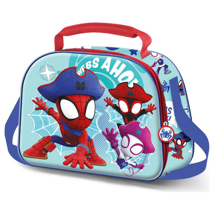 Karactermania Sac à goûter Spiderman 3D Pirates Bleu Karactermania Sac à goûter Spiderman 3D Pirates Bleu
