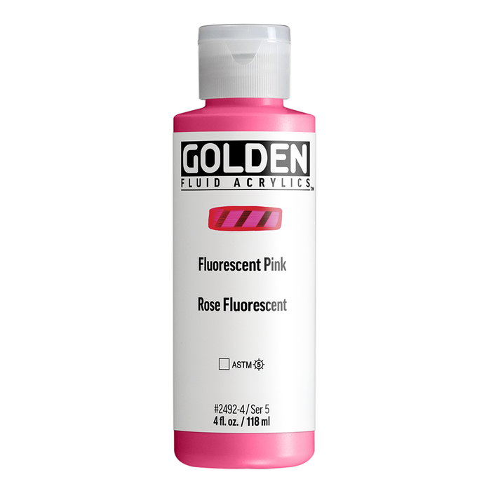 Golden Couleurs acryliques Fluide Rose fluorescent 118 ml Golden Couleurs acryliques Fluide Rose fluorescent 118 ml