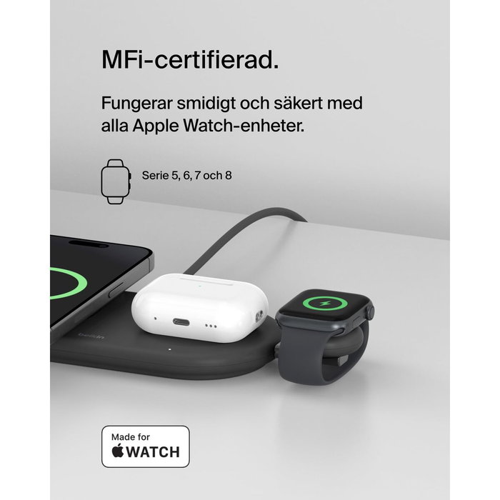 Chargeur sans fil Belkin WIZ022GLBK-B1