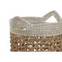 Set de basket Home ESPRIT Blanc Naturel Papier Herbier marin (2 Pièces)