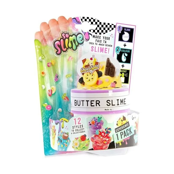 Canal Toys So Slime Slime Experience Pack de 4 textures de pâte à modeler visqueuse originale SSC 409 Jeu pour enfants dès 6 ans