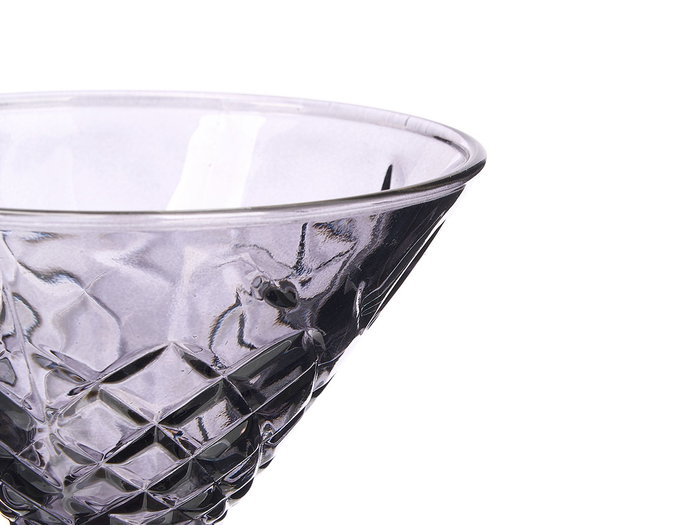 VIVALTO Copa Martini Troquelada 220ml Humo Gris VIVALTO Copa Martini Troquelada 220ml Humo Gris