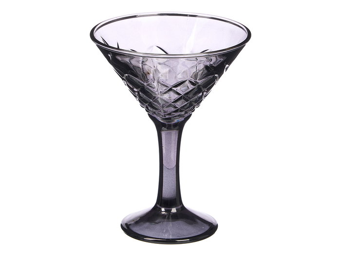 VIVALTO Copa Martini Troquelada 220ml Humo Gris VIVALTO Copa Martini Troquelada 220ml Humo Gris