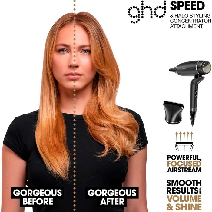 GHD Sèche-cheveux ionique professionnel ghd speed Noir