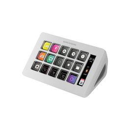 Mars Gaming MSD-ONEW Control Deck Slim avec 15 touches LCD personnalisables, design blanc compact, USB-C pour Windows/Mac