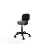 PIQUERAS Y CRESPO Chaise de bureau Llanos grise avec mécanisme Contacto Lama