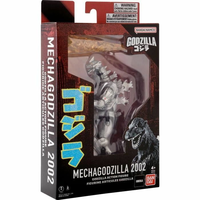 Bandai Mecha Godzilla 2002 Figurine d'action Argentée Bandai Mecha Godzilla 2002 Figurine d'action Argentée