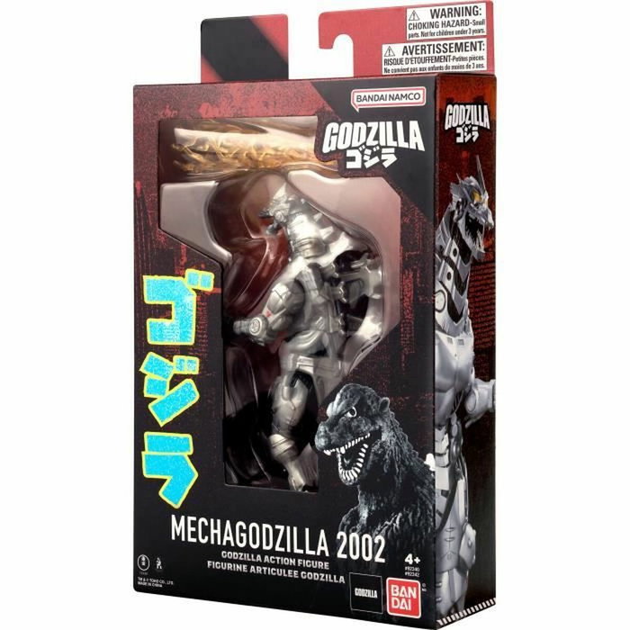 Bandai Mecha Godzilla 2002 Figurine d'action Argentée Bandai Mecha Godzilla 2002 Figurine d'action Argentée
