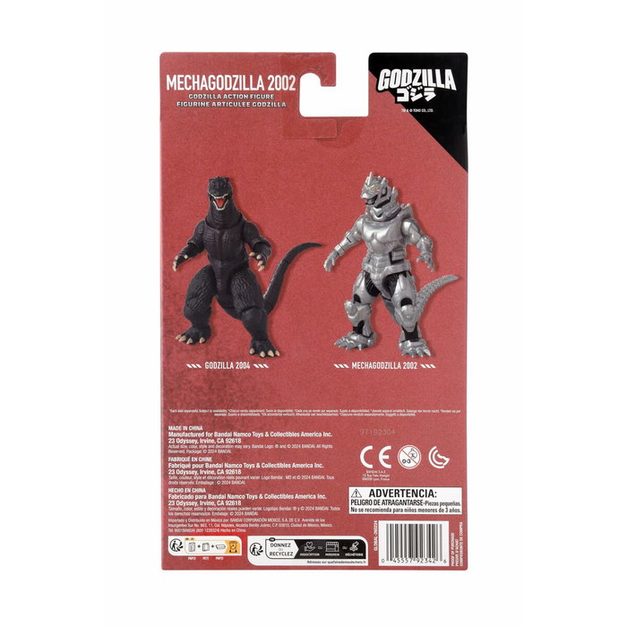 Bandai Mecha Godzilla 2002 Figurine d'action Argentée Bandai Mecha Godzilla 2002 Figurine d'action Argentée