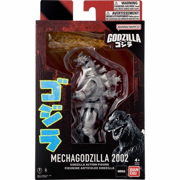 Bandai Mecha Godzilla 2002 Figurine d'action Argentée Bandai Mecha Godzilla 2002 Figurine d'action Argentée