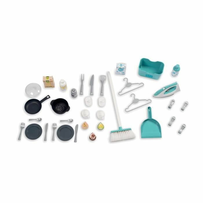 Smoby Tefal Cuisine Clean - Cuisine et espace ménage avec 36 accessoires
