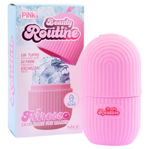 Nice - Ice Massage - Rouleau de massage facial en gel réutilisable pour le visage et les yeux - Accessoire rafraîchissant à conserver au réfrigérateur