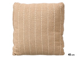 GIFTDECOR Coussin Rayures Point Beige 45x45cm