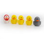 TACHAN - Set de 5 poupées de bain en caoutchouc - Le Vilain Petit Canard - Développe l'imagination - À partir de 3 ans