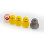 TACHAN - Set de 5 poupées de bain en caoutchouc - Le Vilain Petit Canard - Développe l'imagination - À partir de 3 ans