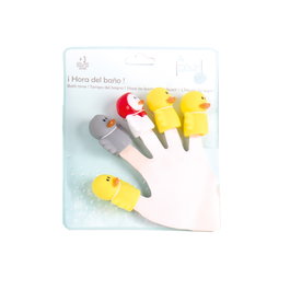 TACHAN - Set de 5 poupées de bain en caoutchouc - Le Vilain Petit Canard - Développe l'imagination - À partir de 3 ans