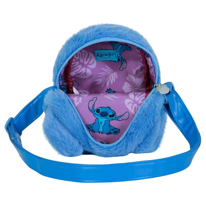 KaracterMania - Sac peluche en forme de cœur Stitch (Disney) - Sac à main - Dimensions 170 mm x 230 mm x 20 mm
