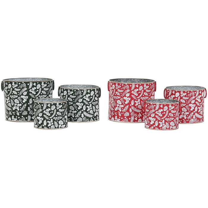 Home ESPRIT Ensemble Décorations de Noël Rouge et Vert (Lot de 2 Unités, 3 Pièces) Home ESPRIT Ensemble Décorations de Noël Rouge et Vert (Lot de 2 Unités, 3 Pièces)