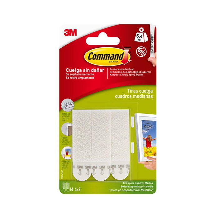3M Command tiras medianas para colgar cuadros
