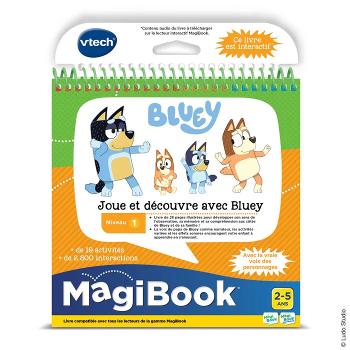 Vtech Magibook Joue et découvre avec Bluey - Multicolore Vtech Magibook Joue et découvre avec Bluey - Multicolore